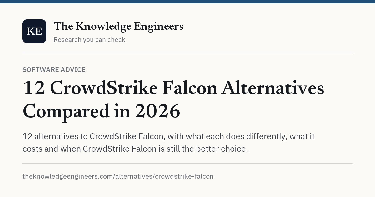 12 CrowdStrike Falcon Alternatives Compared in 2026 — The Knowledge ...